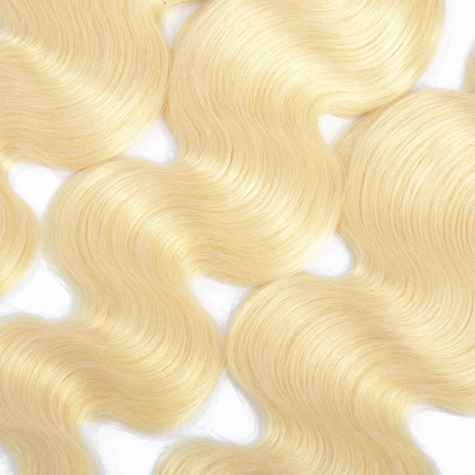 613 Platinum Blonde Body Wave Bundles | 100% Virgin Human Hair