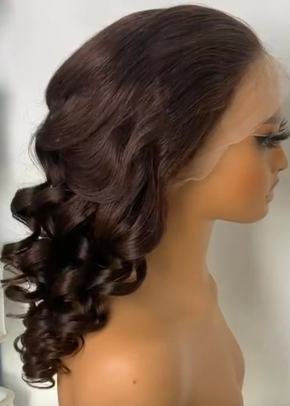 Glamour Curls – Half-Up First Lady Wave Lace Front Wig