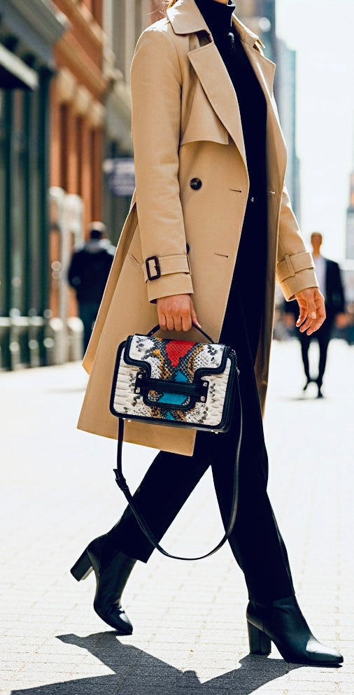 Colorful crossbody statement streetwear bag
