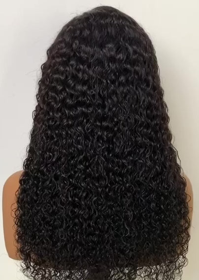 Deep Wave HD Lace Frontal Wig - Pre-Plucked Curly Hair