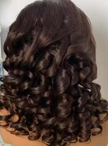 Glamour Curls – Half-Up First Lady Wave Lace Front Wig